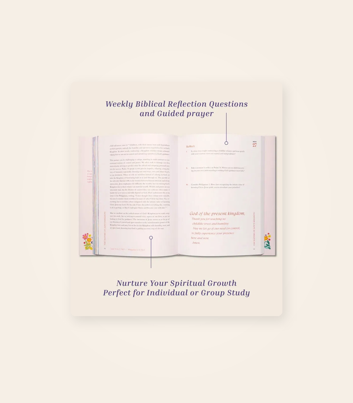 A Beautiful Year in the Bible weekly reflection questions and guided prayer