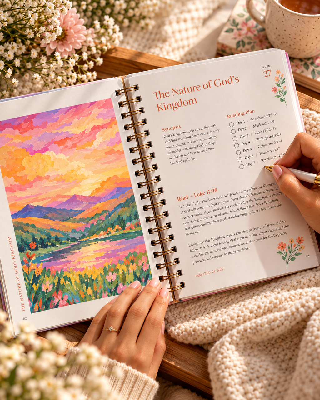 A Beautiful Year in the Bible journaling and study lifestyle photo