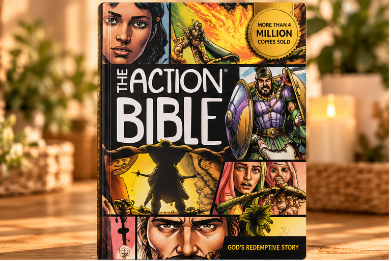 The Action Bible hardcover front cover